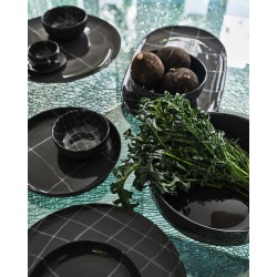 PLAT PACIFIC ZUMA - NOIR  - L.12,5 P.8,2 H.9,4 cm - SERAX
