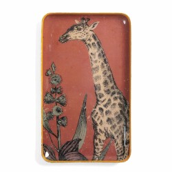 PLATEAU ATARI - MELMAN - 25x15 cm - METAL EMAILLE - LE MONDE SAUVAGE