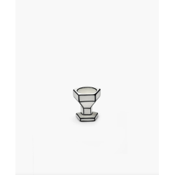 TASSE EXPRESSO & SOUCOUPE - NOIR & BLANC - L.13,8 P.13,8 H.7cm - SERAX