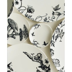 TASSE EXPRESSO & SOUCOUPE - NOIR & BLANC - L.13,8 P.13,8 H.7cm - SERAX