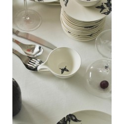 TASSE A THE - NOIR & BLANC - L.12,5 P.8,2 H.9,4 cm - SERAX