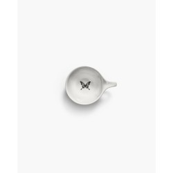TASSE A THE - NOIR & BLANC - L.12,5 P.8,2 H.9,4 cm - SERAX