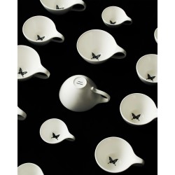 TASSE A THE - NOIR & BLANC - L.12,5 P.8,2 H.9,4 cm - SERAX