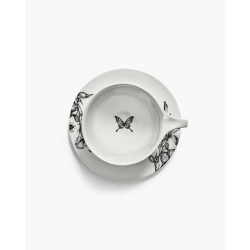 TASSE A THE - NOIR & BLANC - L.12,5 P.8,2 H.9,4 cm - SERAX