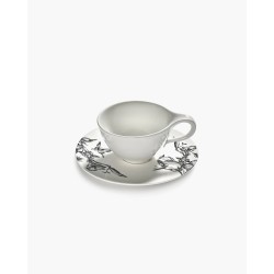 TASSE A THE - NOIR & BLANC - L.12,5 P.8,2 H.9,4 cm - SERAX