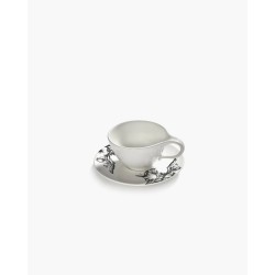 TASSE A THE - NOIR & BLANC - L.12,5 P.8,2 H.9,4 cm - SERAX