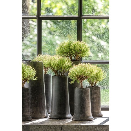 VASE NIKKI - SMALL - H.25,5 - FUME PATINE - GOMMAIRE