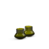 T-LIGHT STELLA - OLIVE GLASS - GOMMAIRE