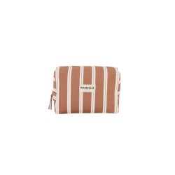 TROUSSE DE TOILETTE - RAYURES NOISETTE - GABRIELLE