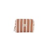 TROUSSE DE TOILETTE - RAYURES NOISETTE - GABRIELLE