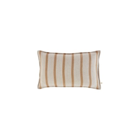 HOUSSE DE COUSSIN  LIN - RAYURES CORDE - 30x50 cm - GABRIELLE
