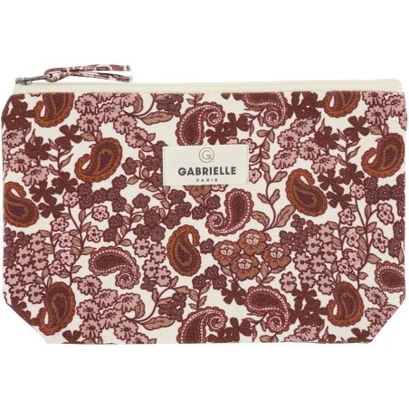 TROUSSE EN COTON - ARABESQUE BORDEAUX - GABRIELLE