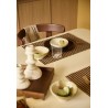 SET DE TABLE EN COTON VICHY CAMEL - GABRIELLE