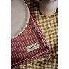 SET DE TABLE EN COTON RAYURES LILAS 35X50- GABRIELLE