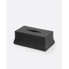 BOITE A MOUCHOIRS MEJA EN TECK NOIR - 14x20x10 cm - DAREELS