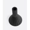 BOUGEOIR MEJA EN TECK RECYCLE NOIR - LARGE - D.10xH.19cm - DAREELS