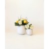 VASE NAPOLI - M - BLANC  - FAIENCE - MASAME