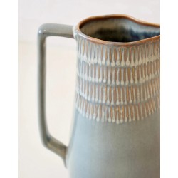 GAUDINA - CARAFE EN GRÈS - COULEUR IODE - MASAMÉ