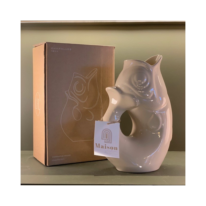 Carafe Glouglou - Dune Brillant - Faïencerie Charolles