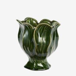 POT DE FLEURS EN GRÈS - VERT - MADAM STOLTZ