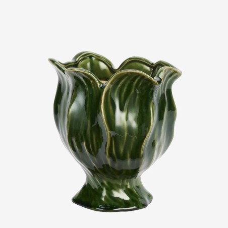 POT DE FLEURS EN GRÈS - VERT - MADAM STOLTZ