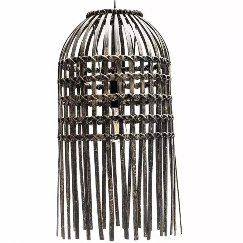 SUSPENSION EN BAMBOU BLACK - NOIR GRISATRE - GOMMAIRE