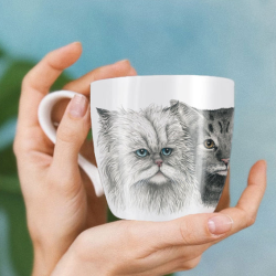 TASSE A CAFE - 3 CATS - CHARLOTTE NICOLIN