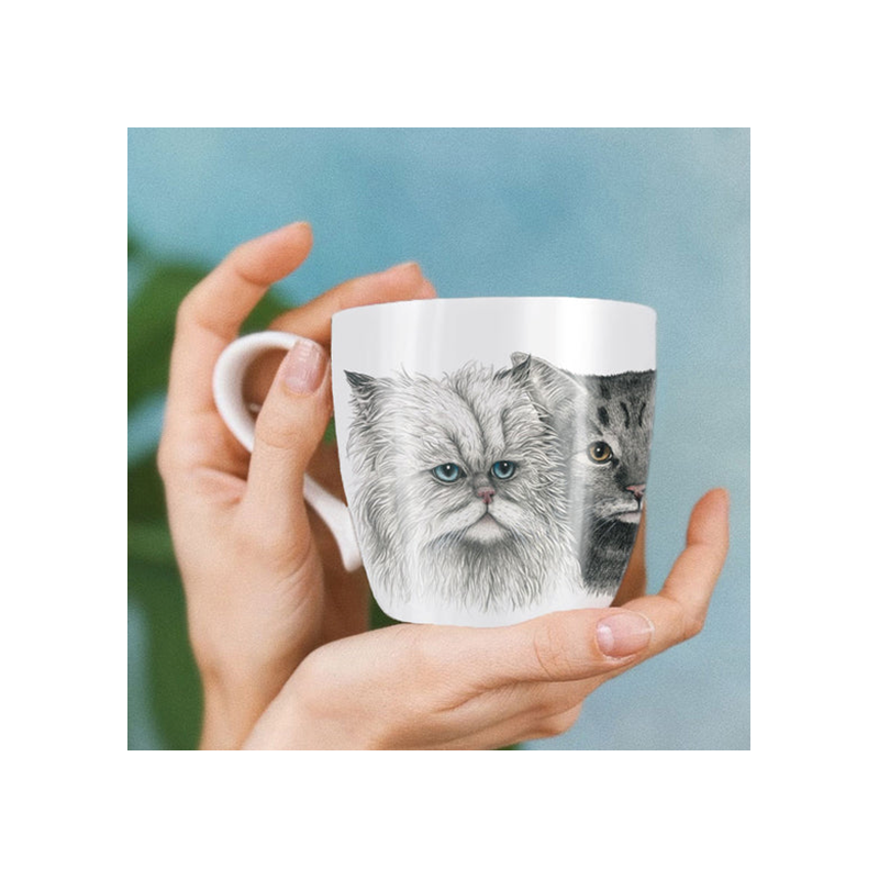 TASSE A CAFE - 3 CATS - CHARLOTTE NICOLIN