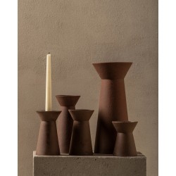 VASE GRES 02 M ROUGE -  PAR MARIE ANN - D.9,5x H.21,5 cm - SERAX