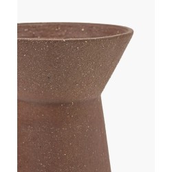 VASE GRES 02 S ROUGE -  PAR MARIE ANN - D.9,5x H.16,5 cm - SERAX