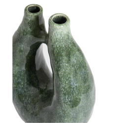 VASE - KATHA - CÉRAMIQUE PÉTROL - 21,5X11,5X30CM - LIGHT & LIVING