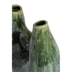VASE - KATHA - CÉRAMIQUE PÉTROL - 24,5X11X21,5CM - LIGHT & LIVING