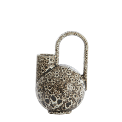 VASE - SERRES - CÉRAMIQUE CRÈME NOIR - 16X15,5X26CM - LIGHT & LIVING