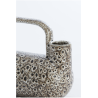 VASE - SERRES - CÉRAMIQUE CRÈME NOIR - 25X14X24CM - LIGHT & LIVING
