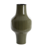 VASE - SINDO - BRILLANT VERT NOIR - D27X49CM - LIGHT & LIVING