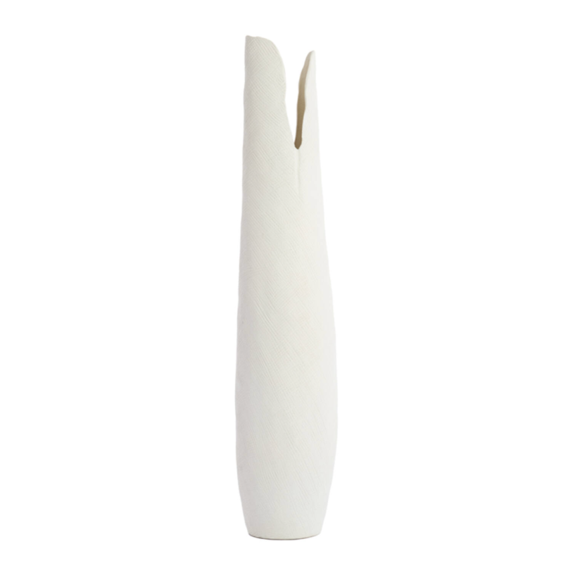 VASE - MESA - CÉRAMIQUE CRÈME - 19,5x19x92cm - LIGHT & LIVING