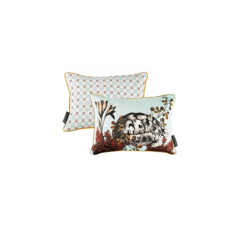 COUSSIN BESTIAIRE SOIE - TORTUE V3 - 30x40 cm - LE MONDE SAUVAGE