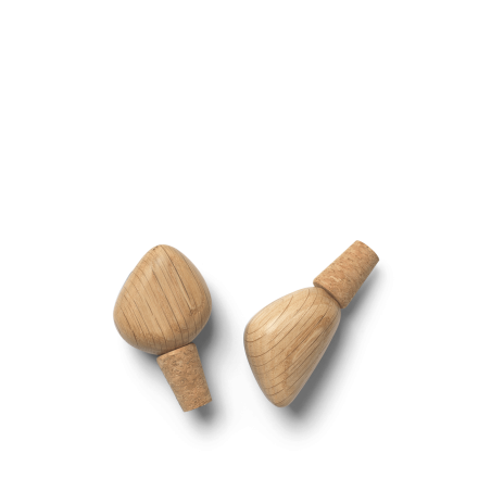 Bouchons à vin - Cairn - lot de 2 - Chêne