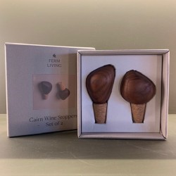 Bouchons à vin - Cairn - lot de 2 - Frêne Brun foncé