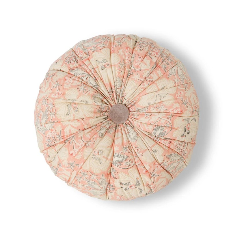 COUSSIN TOTORO ROND COTON - JAIPUR - D.40 cm - LE MONDE SAUVAGE