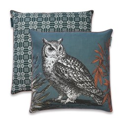 COUSSIN BESTIAIRE SOIE - ARCHIMÈDE - 50x50 cm - LE MONDE SAUVAGE