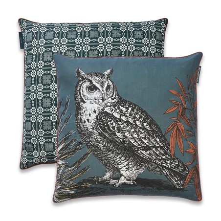 COUSSIN BESTIAIRE SOIE - ARCHIMÈDE - 50x50 cm - LE MONDE SAUVAGE