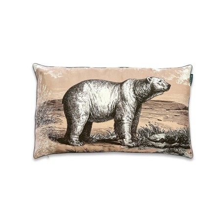 COUSSIN BESTIAIRE SOIE - PLUME -  40x70 cm - LE MONDE SAUVAGE