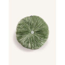 COUSSIN GOA POMPONS - ARTICHOKE - 30x40 cm - LE MONDE SAUVAGE