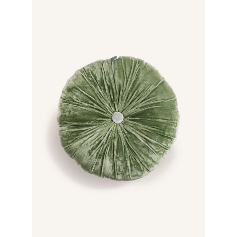 COUSSIN GOA POMPONS - ARTICHOKE - 30x40 cm - LE MONDE SAUVAGE