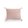 COUSSIN GOA POMPONS - ROSE - 30x40 cm - LE MONDE SAUVAGE