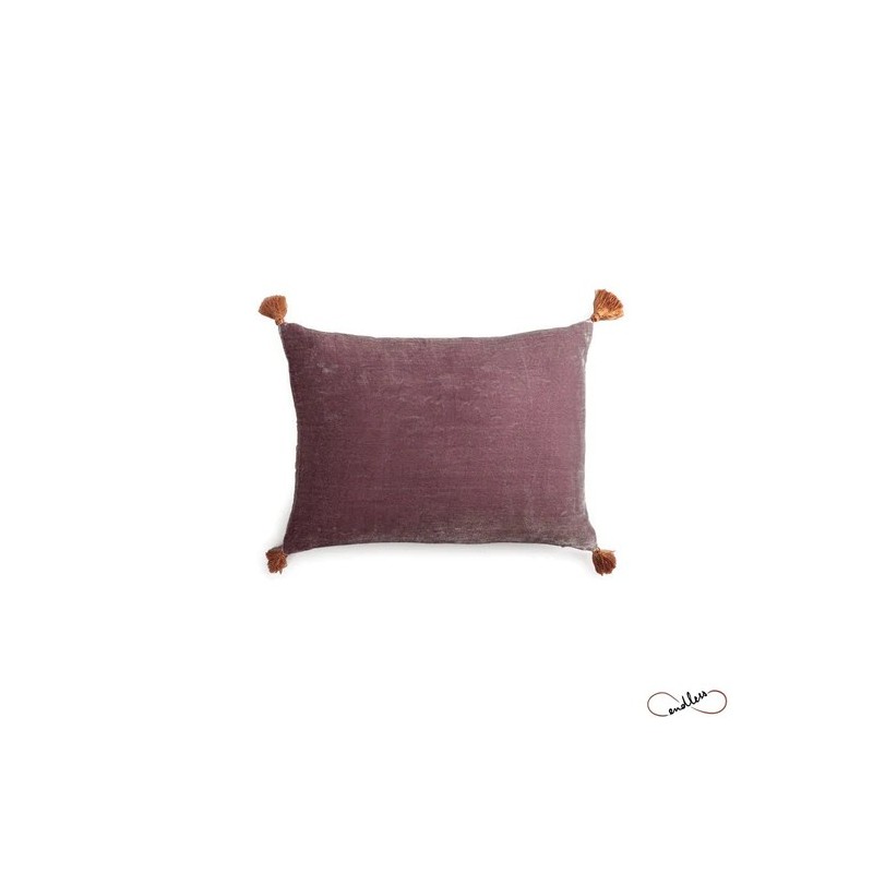 COUSSIN GOA POMPONS - GRENADE - 30x40 cm - LE MONDE SAUVAGE
