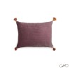 COUSSIN GOA POMPONS - GRENADE - 30x40 cm - LE MONDE SAUVAGE