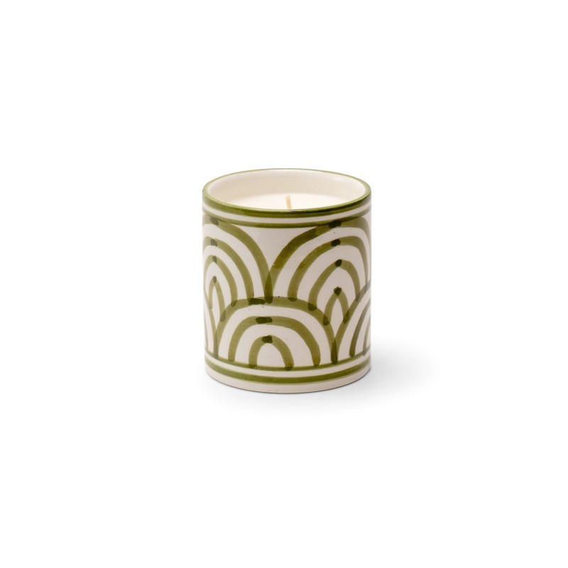 BOUGIE ATLAS KAKI - S - MENTHE & THÉ - COTÉ BOUGIE