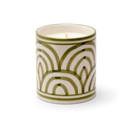 BOUGIE ATLAS KAKI - S - MENTHE & THÉ - COTÉ BOUGIE